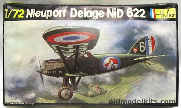 Heller 1/72 Nieuport Delage NiD 622 - 4 Esc.32 R.A.O. 1931-32 or 6 Esc.34 R.A.O. 1931-32 (NiD-622), 224 plastic model kit